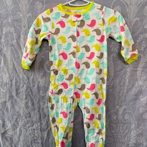 Set of 4 Fleece Footed Pjs
